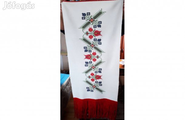 Keresztszemes hímzésű fali kép