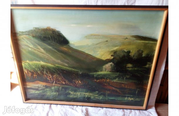 Kéri László jegyzett képcsarnokos festménye eladó