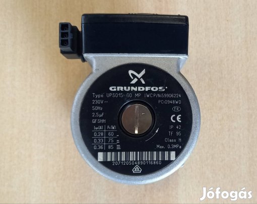 Keringető szivattyú Grundfos UPS 15-60 Eredeti! Felujitott!