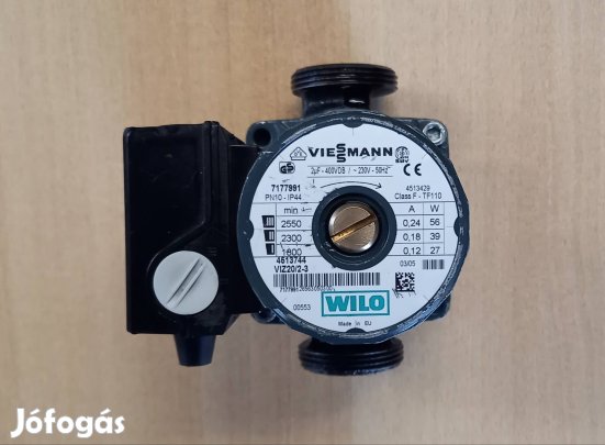 Keringető szivattyú wiessman Wilo RS 25/2 Eredeti! Szervizelt!