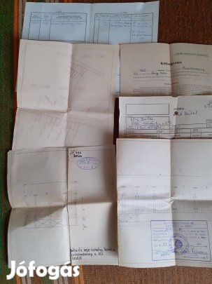 Kerítés építéssel kapcsolatok iratok tervrajz 1972