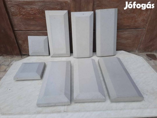 Kerítés fedlap, oszlop fedkő