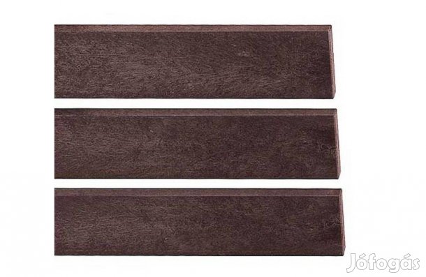 Kerítésléc műanyagból, 78x23 mm, 198 cm, sík, barna, országos szállítá