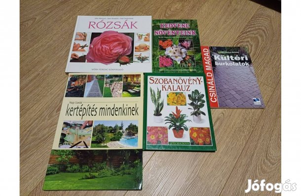 Kert, kertépítés, növények - 5 db könyv egyben
