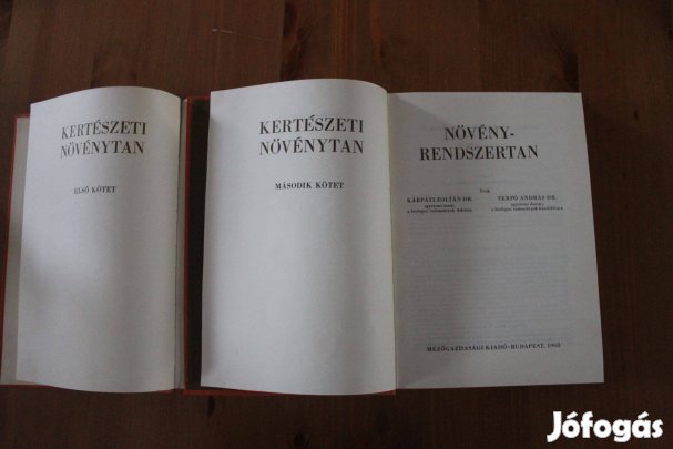 Kertészeti növénytan I-II