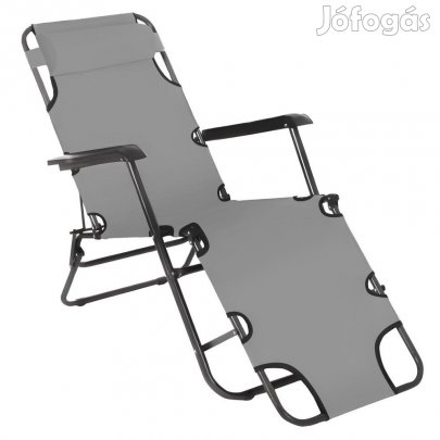 Kerti állítható szék, szürke, REGED