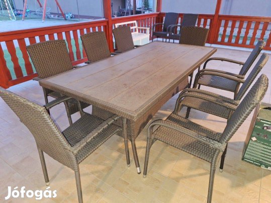 Kerti asztal + 10db szék eladó!