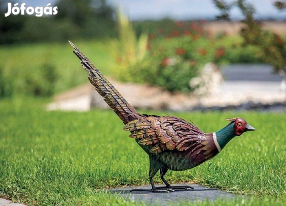 Kerti figura - Feesy Stilizált dekoratív fácán figura címér szállítva