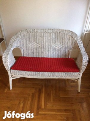 Kerti fonott kanapé 2-személyes