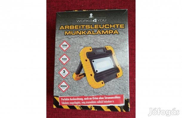 Kerti kemping lámpa munkalámpa bivalyerős COB Új 500lm Tartós, Strapa
