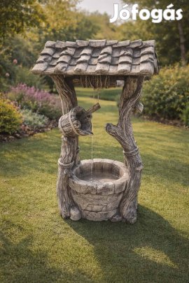 Kerti kút formájú csobogó, madáritató
