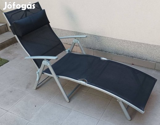 Kerti napozó ágy nyugágy eladó, antracit szin, új állapotban
