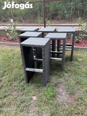 Kerti rattan bárszékek