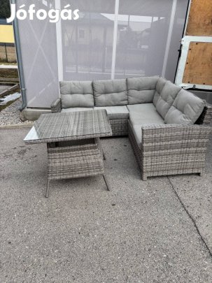 Kerti rattan szett