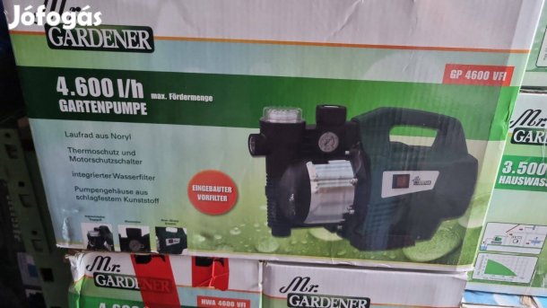 Kerti szivattyú beépített szűrővel, erős 1100W teljesítménnyel, garis