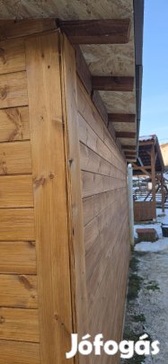 Kerti tároló,faház, lambéria,osb,zsindely