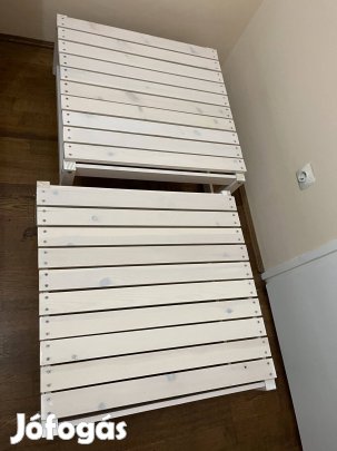 Kerti vagy terasz kisasztal, ülőke, dohányzóasztal, 2 db