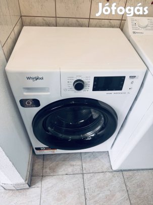 Keskeny 8kg whirlpool elöltöltős Mosogep 
