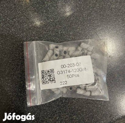 Keskeny Körömcsiszoló fej + 50 db csiszoló+Kolinszky ecset 2 végű új