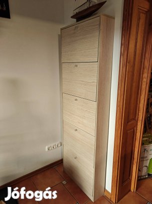 Keskeny cipősszekrény - 180×60×17 cm - jó állapotban