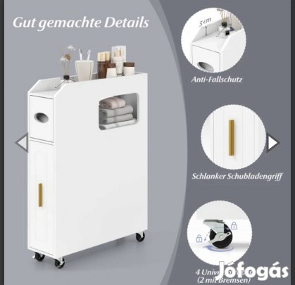 Keskeny gurulós szekrény 