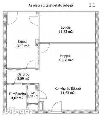 Keszthelyi eladó 59 nm-es lakás