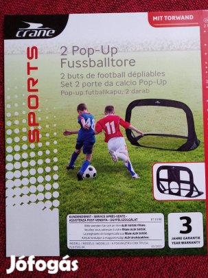 Két Önmagától Felugró Foci Kapu, Az Egyik Célzófalas Kivitelben KIS He