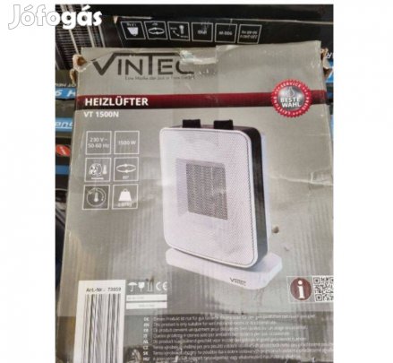 Két állású 750-1500W elektromos hősugárzó kerámiabetéttel, jó áron