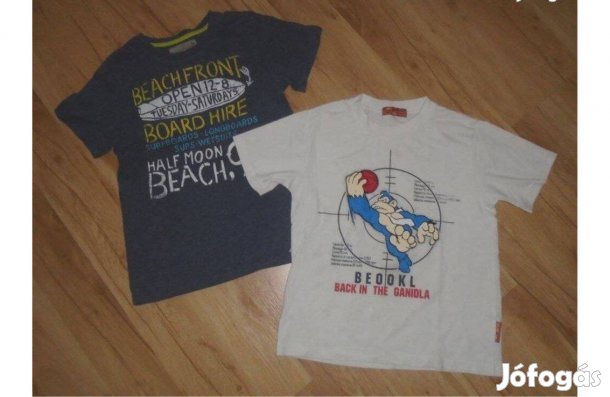 Két darab 134-140-es márkás póló fiúnak - mérve