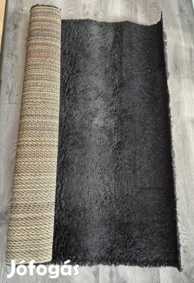 Két darab Hampen fekete szőnyeg 