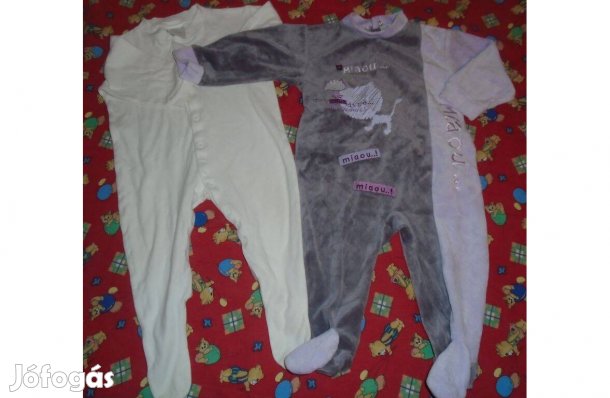 Két darab kislány rugdalózó - 12 hó méret