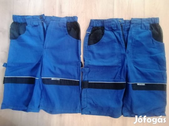 Két db kék, vászon, rövid munkásnadrág eladó!