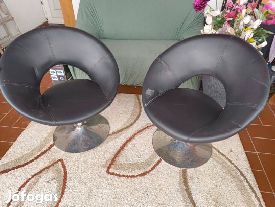 Két db körfotel, fotel garnitúra, kiülős szék