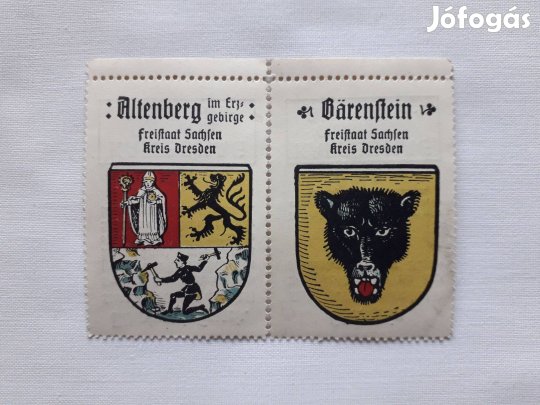 Két díszbélyeg német városokból