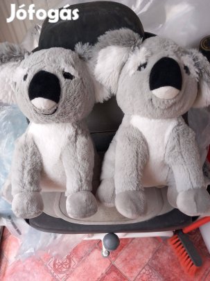 Két egyforma koala mackó plüss figura 30cm