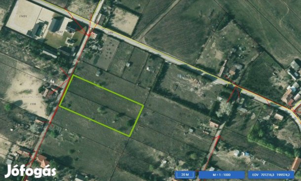 Két egymás melletti telek eladó Csemő-Zöldhalomban