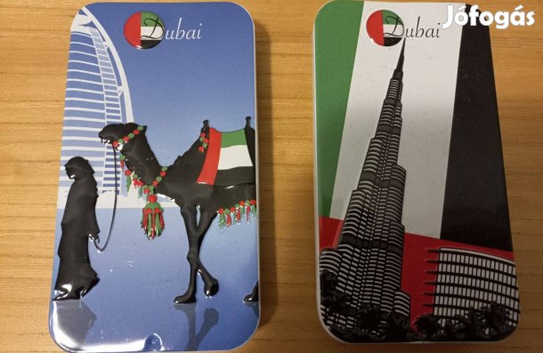 Két kicsi Dubai fém doboz