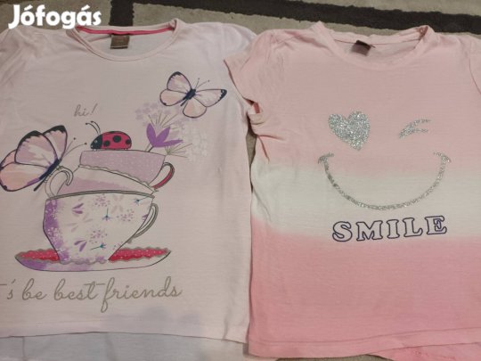 Két kislány póló 7-8 év szép állapotban 900 Ft / 2 db