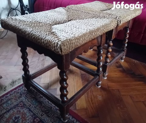 Két koloniál zsámoly szék eladó együtt