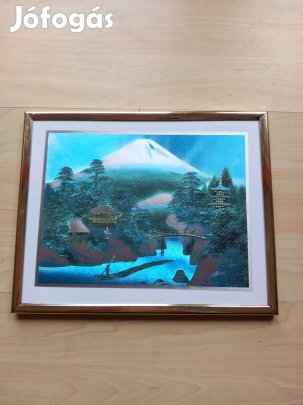 Két különböző irizáló kép keretezve 20x25cm hibátlanok