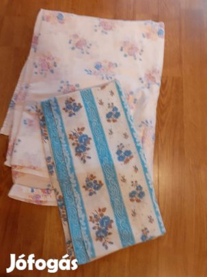 Két különböző nagy párna és paplan huzat szett egybe pamut