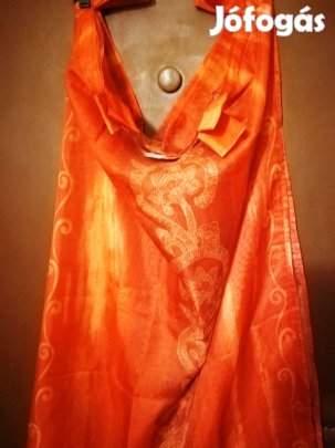 Két szép függöny,narancsos szín, 140x250cm, nagyszobára való új,!/67