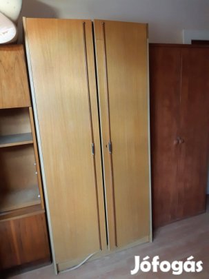 Kétajtós akasztós szekrény 90x190cm magas