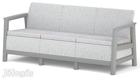 Keter SCANDI LINEA 3 SEATER SOFA  Ash Grey / Storm Grey