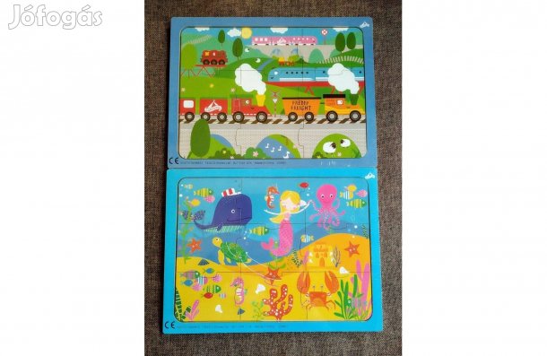 Kétféle puzzle kirakó Új fa aranyos mintákkal Sok Mást is