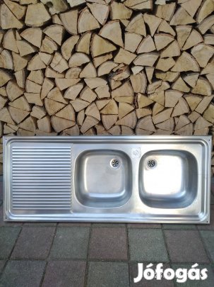 Kétmedencés mosogató (120x50 cm)