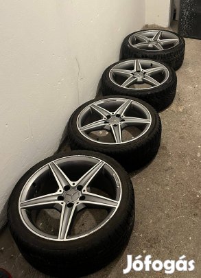 Kétméretes 18-as AMG felni garnitúra Pirelli téli gumikkal eladó!