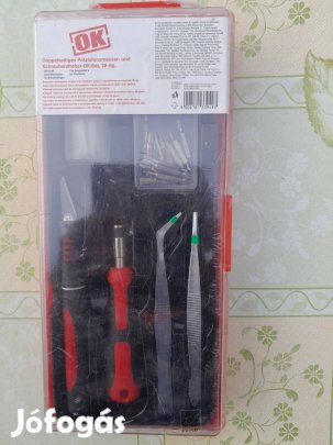 Kétoldali precíziós mérő és csavarhúzó betétkészlet 28 részes
