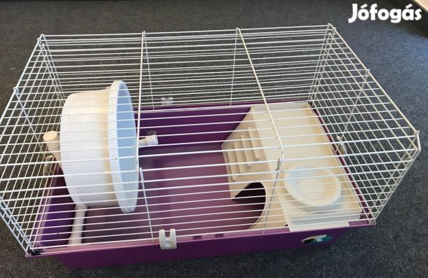 Ketrec kisállat részére, szállító kosárral