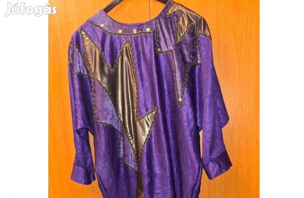 Kétrészes lila női alkalmi ruha L-es méret